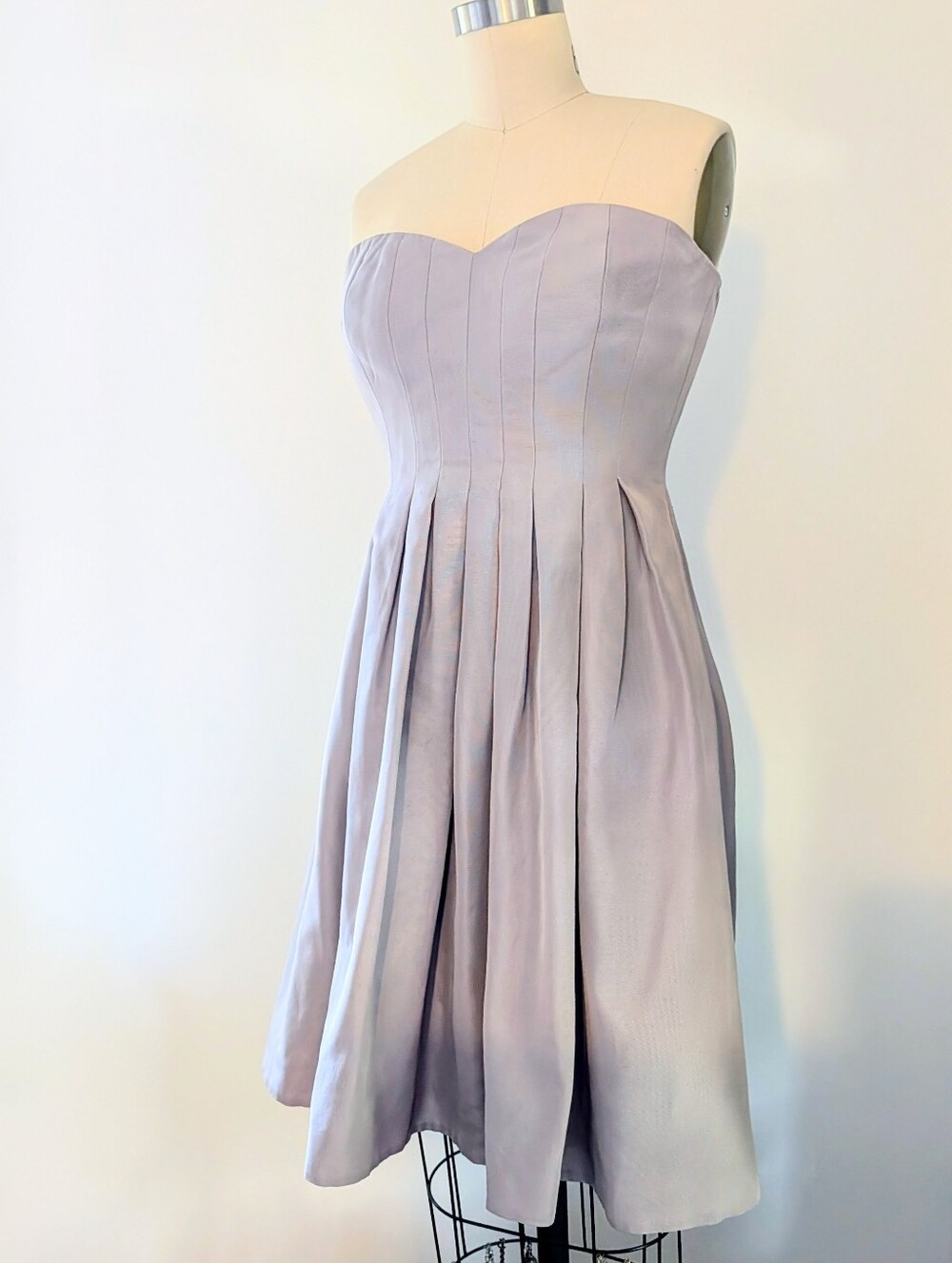 J. Crew - Marly Dress - Midi Strapless - Pale Graphite - Size 2